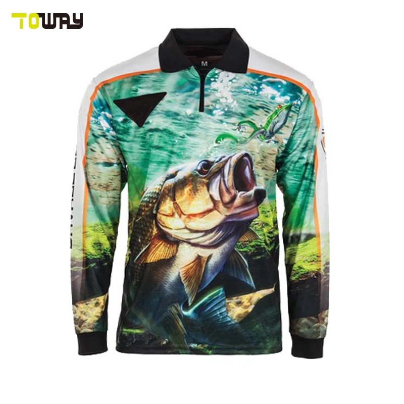Dri Fit Performance Button Down Fishing Shirt with Hood